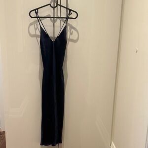 Wilfred Elegant Navy Slip Dress